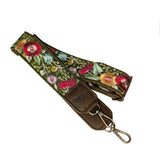 Lizzy Guitar Bag Strap - Evergreen Wildflowers