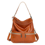 Mini Lauren 6-in-1 Convertible Leather Crossbody Bag - Whiskey