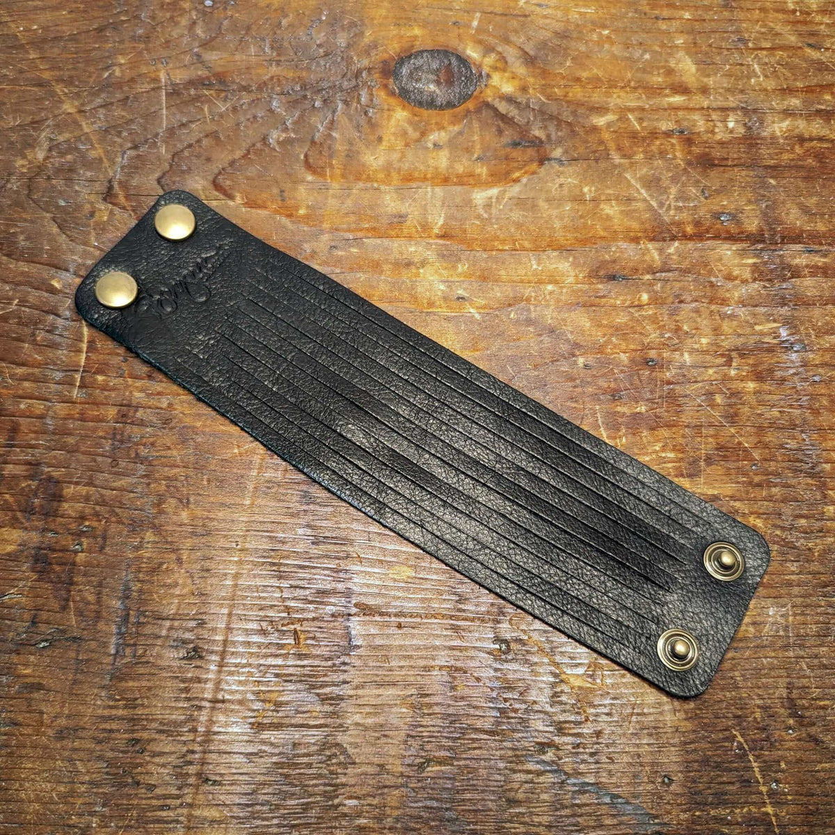 Fringe Leather Bracelet, Black | Brynn Capella, Made in USA, Bracelets, Leather Bracelet, Brynn Capella