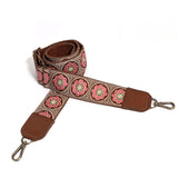 Lizzy Guitar Bag Strap - Fuchsia/Green Daisy Dot